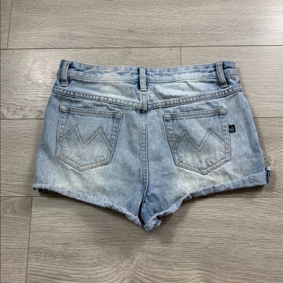 Minkpink Distressed Slasher Jean Denim Shorts - Picture 4 of 12